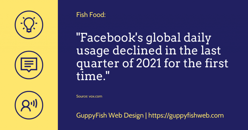 social media control: Facebook daily usage drops
