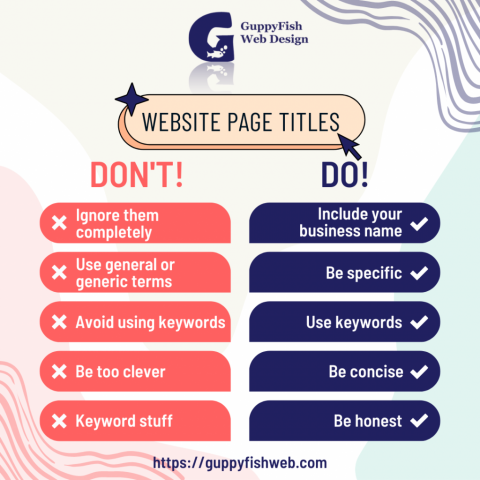 How to Create Website Page Titles for Success - GuppyFish Web Design