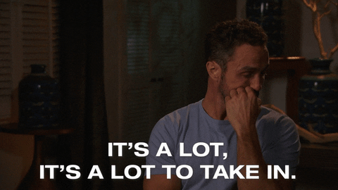 "It's a lot, it's a lot to take in."